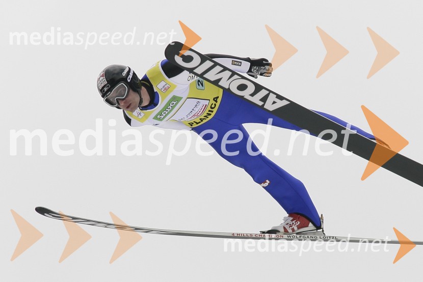 Wolfgang Loitzl, avstrijski smučarski skakalec, zmagovalec Novoletne turnejeFinale svetovnega pokala v smučarskih skokih v Planici 2009, sobota