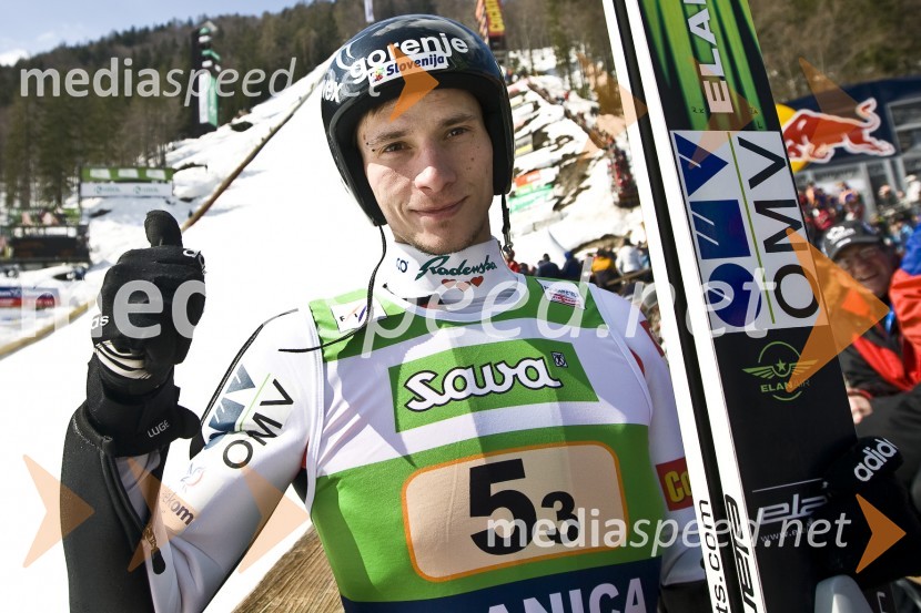 Robert Kranjec, slovenski smučarski skakalecFinale svetovnega pokala v smučarskih skokih v Planici 2009, sobota