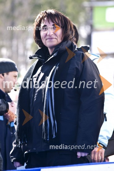 Ljubica Jelušič, ministrica za obramboFinale svetovnega pokala v smučarskih skokih v Planici 2009, sobota