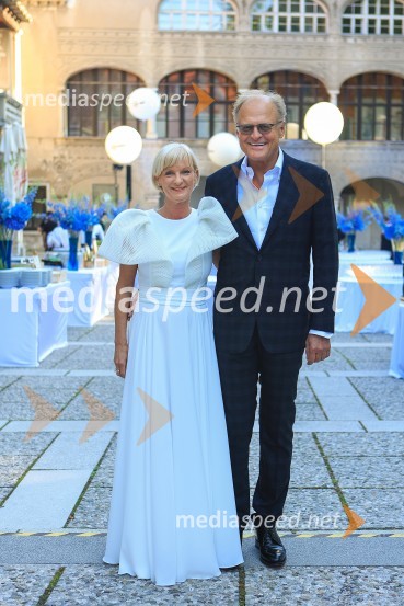  Sonja Poljanšek Škrabec, lastnica Welness centra Sunny;  Janez  Škrabec, direktor Riko d.o.o.60 let uspešnega podjetnika Janeza Škrabca