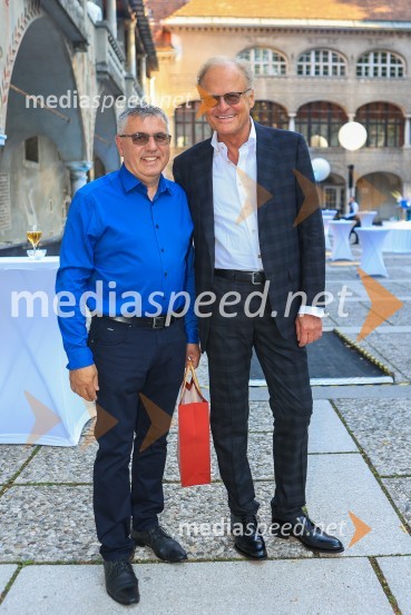  Branko Butala, direktor, Comark d.o.o.;  Janez  Škrabec, direktor Riko d.o.o.60 let uspešnega podjetnika Janeza Škrabca