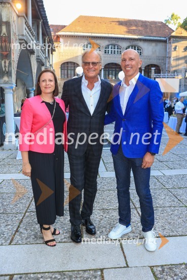  Andreja Kovač;  Janez  Škrabec, direktor Riko d.o.o.;  Simon Jan, CEO, Tosidos60 let uspešnega podjetnika Janeza Škrabca