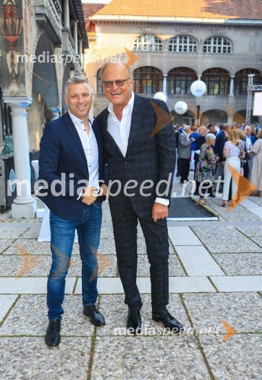  Valentin Hajdinjak, predsednik uprave DARS;  Janez  Škrabec, direktor Riko d.o.o.60 let uspešnega podjetnika Janeza Škrabca