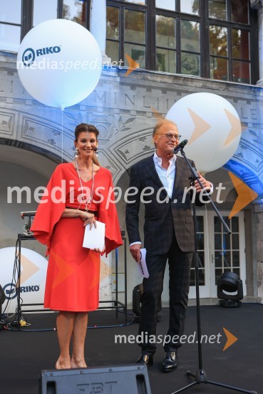  Petra Kovič, odgovorna urednica, Svet kapitala;  Janez  Škrabec, direktor Riko d.o.o.60 let uspešnega podjetnika Janeza Škrabca