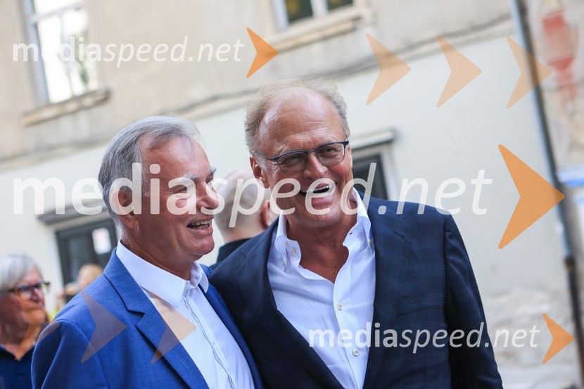 dr. Igor Bartenjev, dr. med. specialist dermatovenerologije;  Janez  Škrabec, direktor Riko d.o.o.60 let uspešnega podjetnika Janeza Škrabca