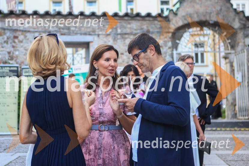  Urša Manček Rakovec, marketing, RTV Slovenija;  Matjaž Rakovec, župan Mestne občine Kranj60 let uspešnega podjetnika Janeza Škrabca