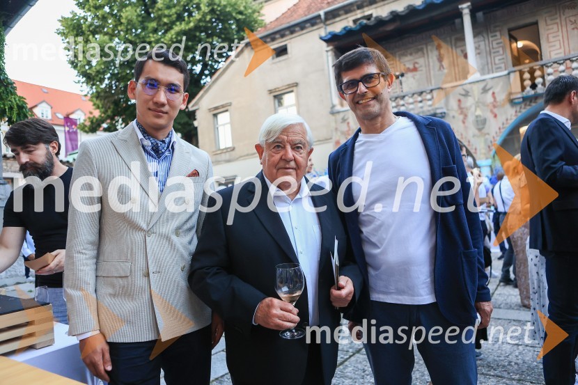  Aivaz Omorkanov, kandidat za častnega konzula RS v Kirgizistanu, podpredsednik mednarodne hokejske zveze IIHF;  Milan Kučan, nekdanji predsednik Republike Slovenije;  Matjaž Rakovec, župan Mestne občine Kranj60 let uspešnega podjetnika Janeza Škrabca