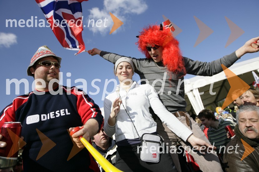 NavijačiFinale svetovnega pokala v smučarskih skokih v Planici 2009, sobota