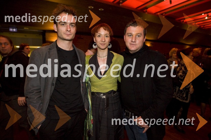 Gregor Gruden in Mojca Funkl, igralca, ter ...Moški&ženske.com, premiera komedije