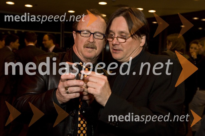 Tomaž Domicelj, pevec in Brane Šturbej, igralecMoški&ženske.com, premiera komedije