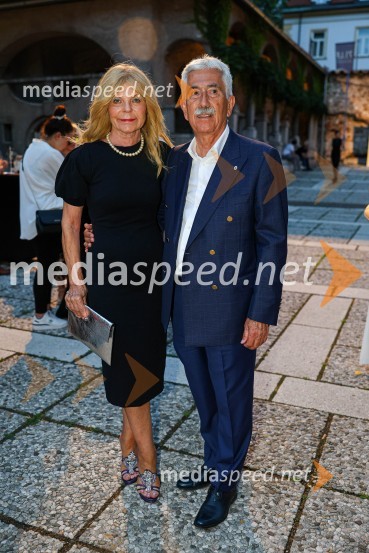  Darja Kuhar Kotnik, soustanoviteljica in podpredsednica Društva za zdravje naroda;  Rajko Kotnik, bivši višji državni odvetnik, predsednik Lions kluba Ljubljana RožnikZvezde, gala baletni večer na 71. Ljubljana Festivalu