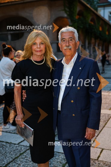  Darja Kuhar Kotnik, soustanoviteljica in podpredsednica Društva za zdravje naroda;  Rajko Kotnik, bivši višji državni odvetnik, predsednik Lions kluba Ljubljana RožnikZvezde, gala baletni večer na 71. Ljubljana Festivalu