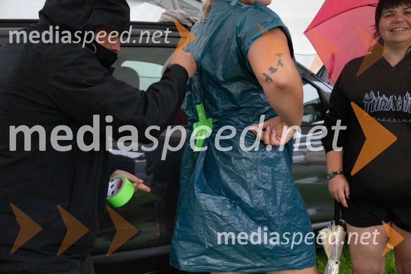 Evakuacija kampa Festivala Metal days v Velenju