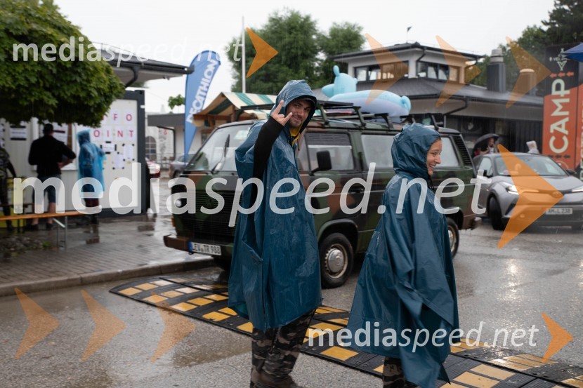 Evakuacija kampa Festivala Metal days v Velenju