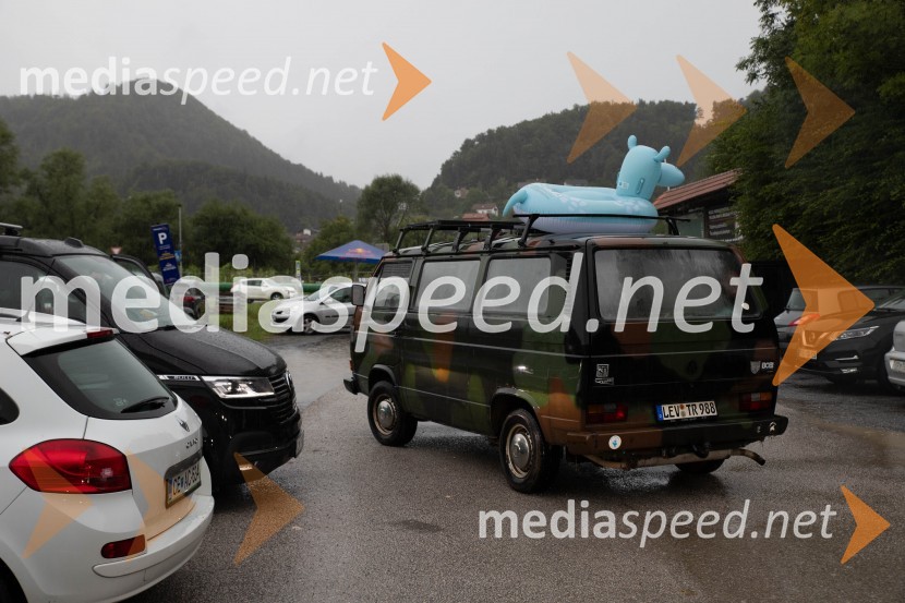 Evakuacija kampa Festivala Metal days v Velenju