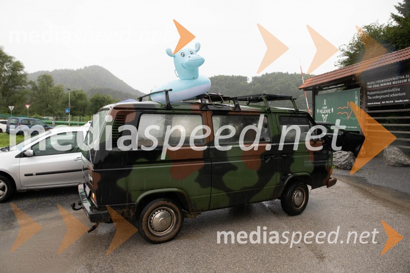 Evakuacija kampa Festivala Metal days v Velenju