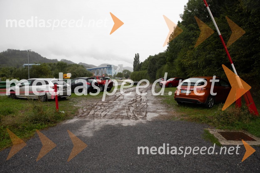 Evakuacija kampa Festivala Metal days v Velenju