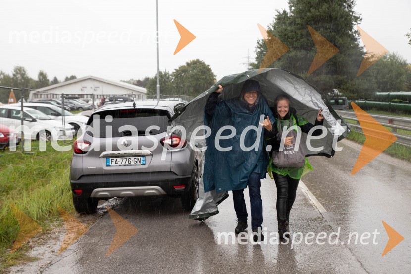 Evakuacija kampa Festivala Metal days v Velenju
