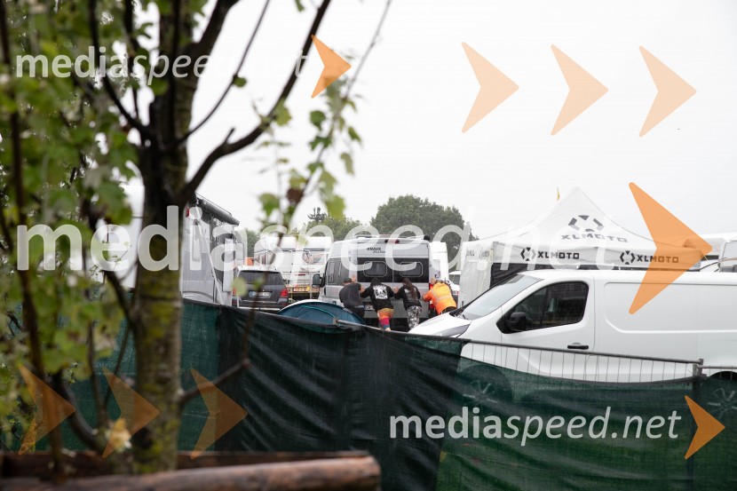 Evakuacija kampa Festivala Metal days v Velenju