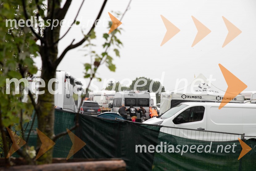 Evakuacija kampa Festivala Metal days v Velenju