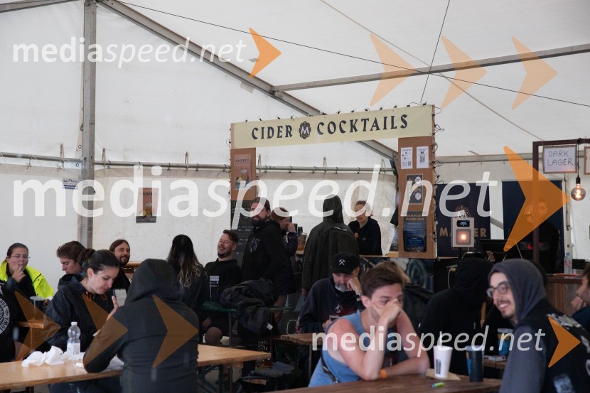 Evakuacija kampa Festivala Metal days v Velenju