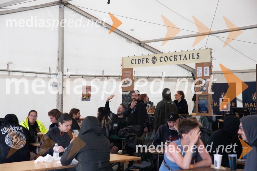 Evakuacija kampa Festivala Metal days v Velenju