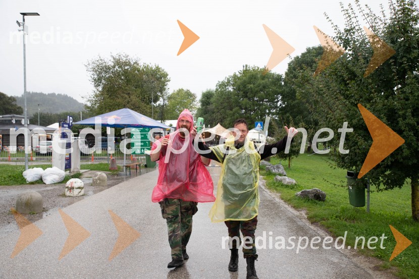 Evakuacija kampa Festivala Metal days v Velenju
