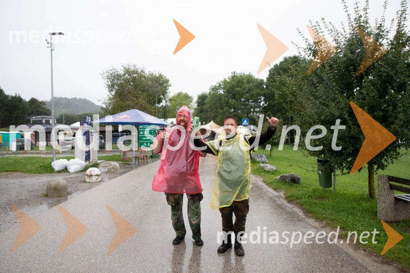 Evakuacija kampa Festivala Metal days v Velenju