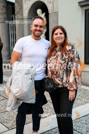  Žiga Lakner, pevec;  Teja Pelko, novinarka, Svet24Na Ljubljana Festivalu plesni Gran Bolero