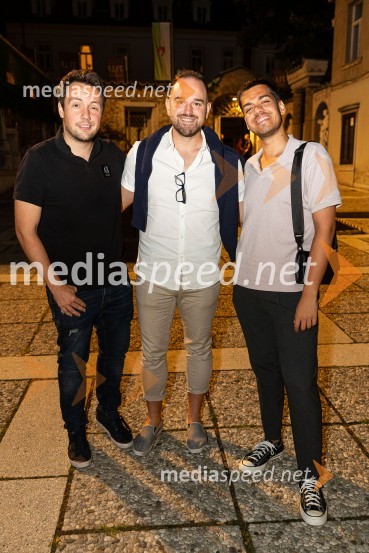  Alex Volasko, pevec;  Žiga Lakner, pevec;  Matic JuvanNa Ljubljana Festivalu čarobna glasba iz Harryja Potterja