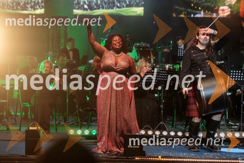  Solani Manyike, pevka;  William Syd, The KingsPipersKoncert filmske glasbe Gospodarja prstanov in Hobita, 71. Ljubljana Festival