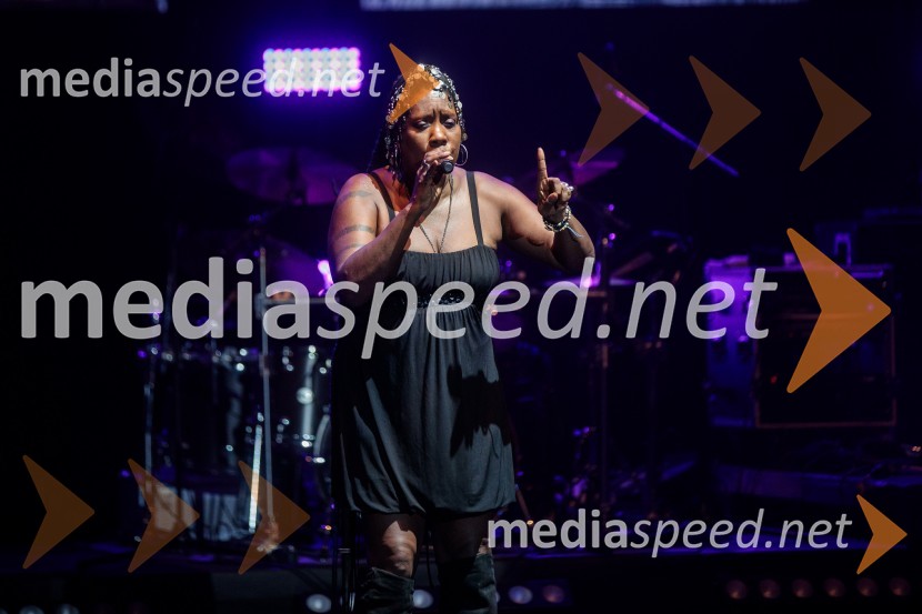  Durga McBroom, pevkaPink Floyd z znamenito rock opero The Wall na 71. Ljubljana Festivalu