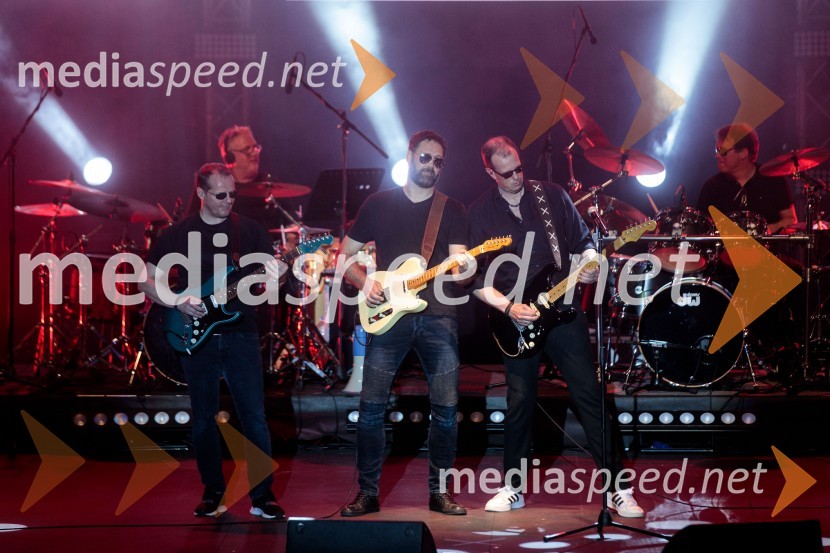  Micky Brülls, Maddle;  Michael Stockschläge, Meddle;  Olaf Hansen, MeddlePink Floyd z znamenito rock opero The Wall na 71. Ljubljana Festivalu