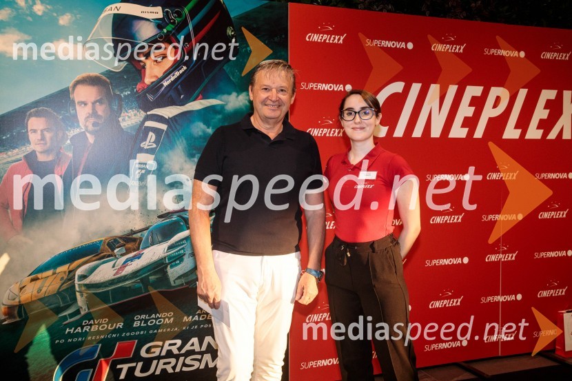  Matjaž Tomlje, poslovnež, glavni urednik revije Avto Šport;  ... Gran Turismo, premiera v Cineplexx Ljubljana
