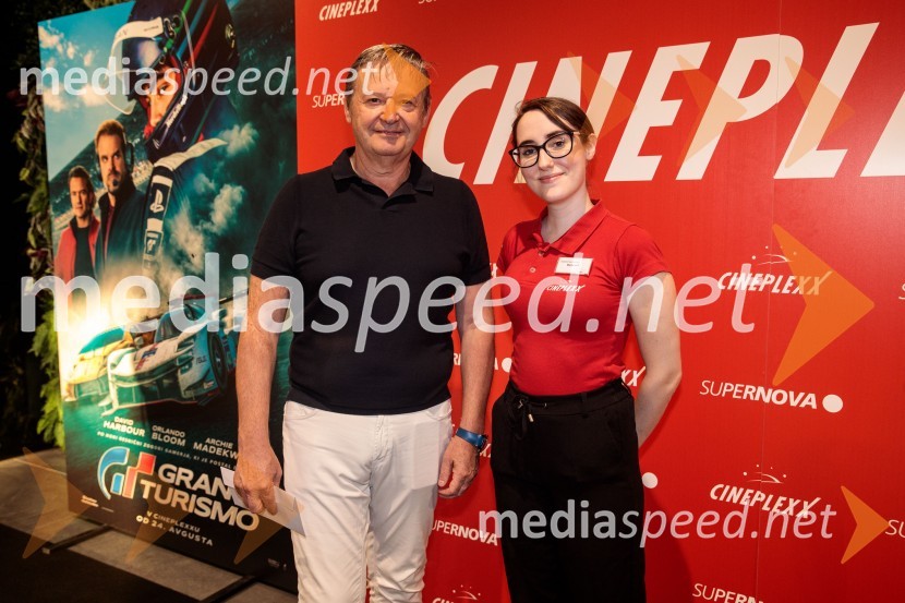  Matjaž Tomlje, poslovnež, glavni urednik revije Avto Šport;  ... Gran Turismo, premiera v Cineplexx Ljubljana