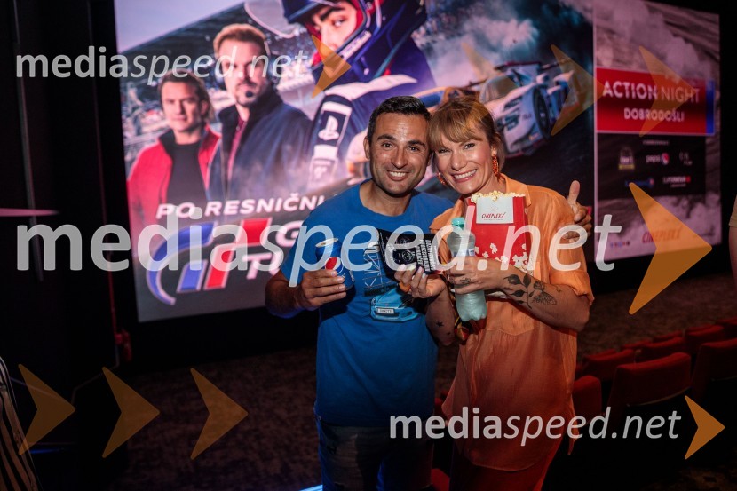  Dino Hajderović, igralec;  Ana Raščan, voditeljica in novinarkaGran Turismo, premiera v Cineplexx Ljubljana