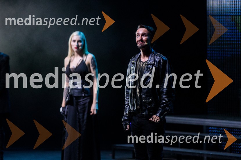  Sara Briški Cirman - Raiven, pevka, harfistka;  Jure Kopušar, igralecSodobni pop-rock muzikal Povodni mož ponovno na Ljubljana Festivalu