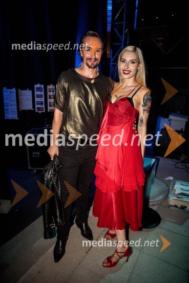  Jure Kopušar, igralec;  Sara Briški Cirman - Raiven, pevka, harfistkaSodobni pop-rock muzikal Povodni mož ponovno na Ljubljana Festivalu