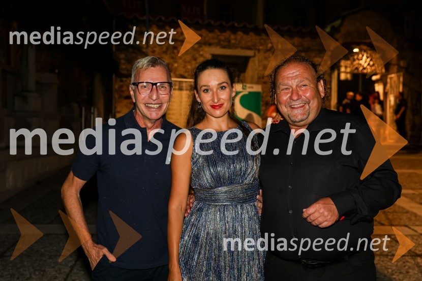   Igor  Jelen-Iggy, Hiša umetnosti IGEN Celje;  Gaja Višnar, igralka;  Darko  Brlek, direktor in umetniški vodja, Festival LjubljanaUte Lemper in Slovenski mladinski orkester, 71. Ljubljana Festival