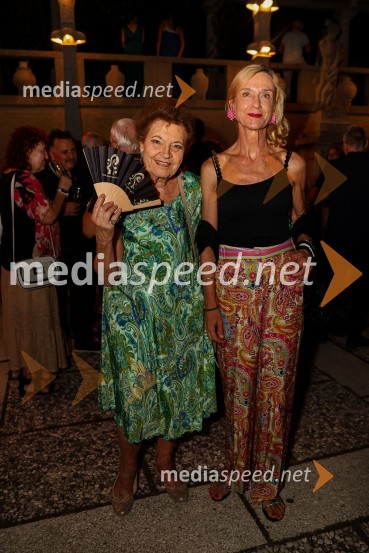  Elza Budau, slovenska tekstopiska, pesnica in pisateljica;  Karin Košak Arzenšek, lastnica, Galerija KAR=INUte Lemper in Slovenski mladinski orkester, 71. Ljubljana Festival