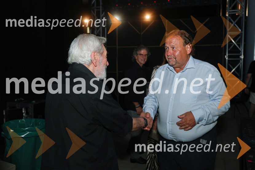  Cesar Camargo Mariano, pianist;  Darko  Brlek, direktor in umetniški vodja, Festival LjubljanaBossa de Novo & Cesar Camargo Mariano na 71. Ljubljana Festivalu