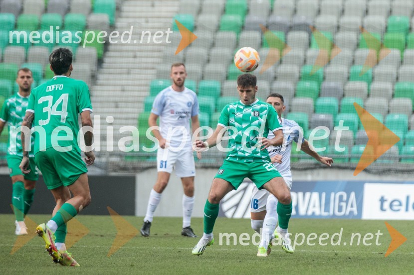  Agustin Doffo, nogometaš, NK Olimpija;  Nemanja Motika, nogometaš, NK OlimpijaNogometna tekma 6. kola Prve Lige Telemach med NK Olimpija Ljubljana in NK Celje