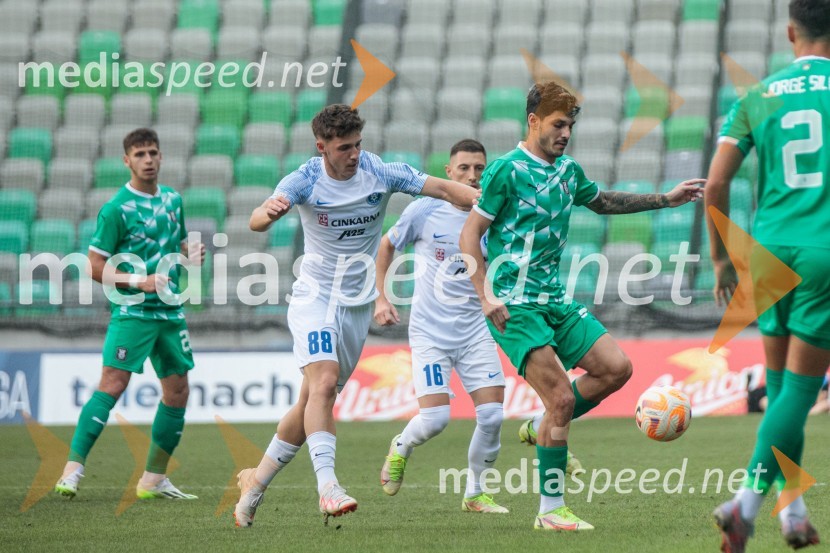  Nemanja Motika, nogometaš, NK Olimpija;  Tamar Svetlin, nogometaš, NK Celje;  Mario Kvesić, nogometaš, NK Celje;  Agustin Doffo, nogometaš, NK OlimpijaNogometna tekma 6. kola Prve Lige Telemach med NK Olimpija Ljubljana in NK Celje