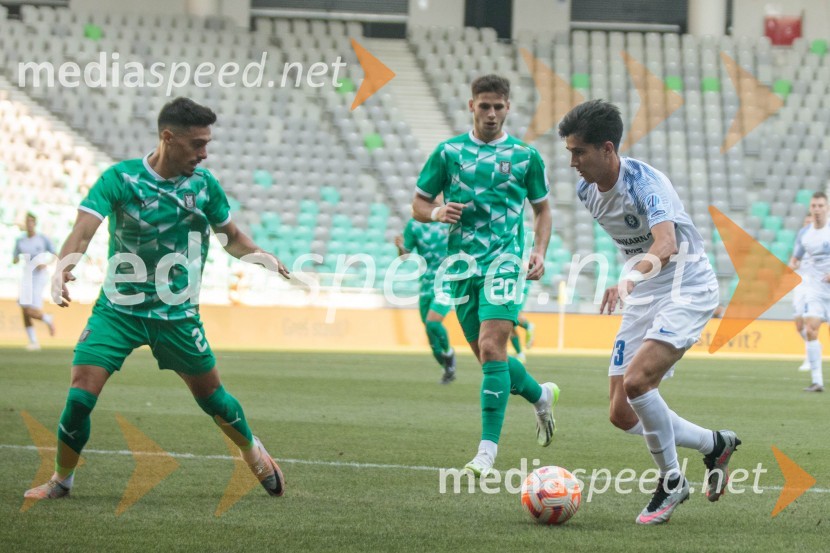  Jorge Silva, nogometaš, NK Olimpija;  Nemanja Motika, nogometaš, NK Olimpija;  Jegor Prucev, nogometaš, NK CeljeNogometna tekma 6. kola Prve Lige Telemach med NK Olimpija Ljubljana in NK Celje