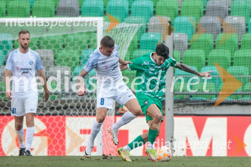  Klemen Nemanič, nogometaš, NK Celje;  Luka  Bobičanec, nogometaš, NK Celje;  Agustin Doffo, nogometaš, NK OlimpijaNogometna tekma 6. kola Prve Lige Telemach med NK Olimpija Ljubljana in NK Celje