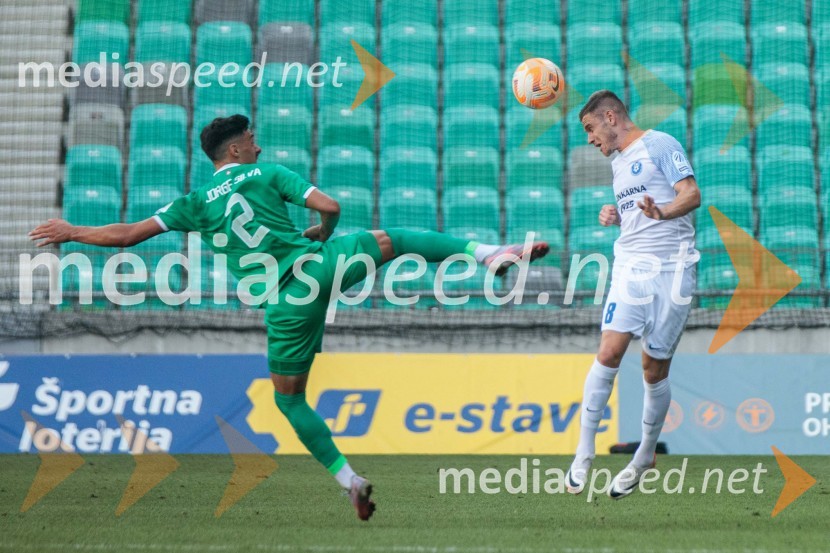  Jorge Silva, nogometaš, NK Olimpija;  Luka  Bobičanec, nogometaš, NK CeljeNogometna tekma 6. kola Prve Lige Telemach med NK Olimpija Ljubljana in NK Celje