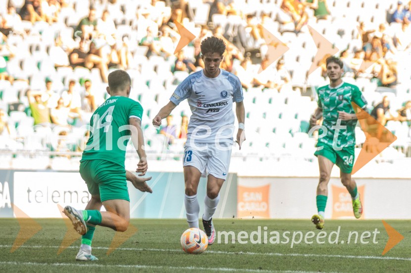  Marcel Ratnik, nogometaš, NK Olimpija;  Jegor Prucev, nogometaš, NK Celje;  Agustin Doffo, nogometaš, NK OlimpijaNogometna tekma 6. kola Prve Lige Telemach med NK Olimpija Ljubljana in NK Celje