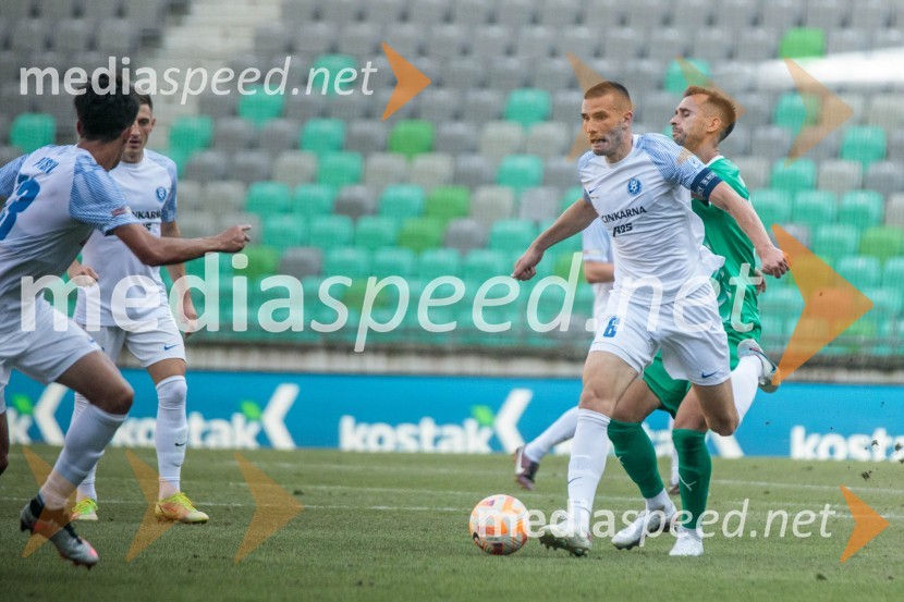  David Zec, nogometaš, NK Celje;  Mustafa Nukić, nogometaš, NK OlimpijaNogometna tekma 6. kola Prve Lige Telemach med NK Olimpija Ljubljana in NK Celje