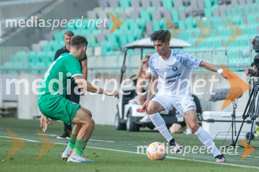  Marcel Ratnik, nogometaš, NK Olimpija;  Jegor Prucev, nogometaš, NK CeljeNogometna tekma 6. kola Prve Lige Telemach med NK Olimpija Ljubljana in NK Celje