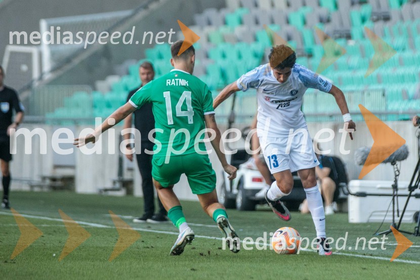  Marcel Ratnik, nogometaš, NK Olimpija;  Jegor Prucev, nogometaš, NK CeljeNogometna tekma 6. kola Prve Lige Telemach med NK Olimpija Ljubljana in NK Celje